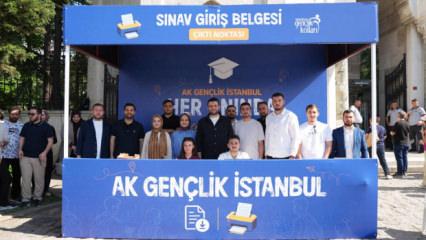 AK Parti İstanbul'un 39 il&ccedil;esinde &ldquo;Sınav Giriş Belgesi &Ccedil;ıktı Noktası&rdquo; kurdu
