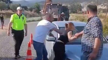 Alkoll&uuml; s&uuml;r&uuml;c&uuml;n&uuml;n yaptığı kaza eşine sinir krizi ge&ccedil;irtti