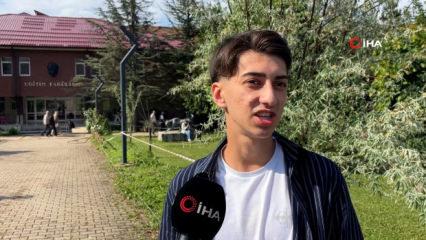 Bolu&rsquo;da YKS'ye giren &ouml;ğrencinin milli takım mağlubiyeti sonrası tepkisi viral oldu