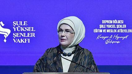 Emine Erdoğan'dan "Şule Y&uuml;ksel Şenler Eğitim ve Meslek At&ouml;lyeleri"ne ilişkin paylaşım