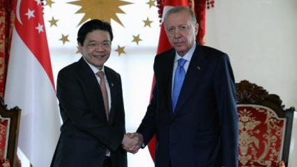 Erdoğan, Singapur Başbakanı'nı kabul etti!