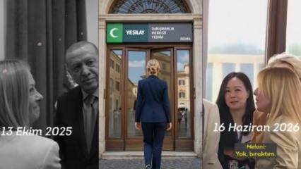Erdoğan'ın 'sigarayı bırak' &ccedil;ağrısına katılmıştı: Yeşilay'dan Meloni paylaşımı!
