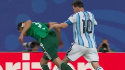 Hakemler '&Uuml;&ccedil; Maymunu' oynadı! Messi'yi atmaya y&uuml;rekleri yetmedi