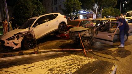 İzmir'de park halindeki ara&ccedil;lara &ccedil;arptı! Acı ger&ccedil;ek ortaya &ccedil;ıktı 