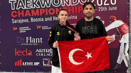 Konya B&uuml;y&uuml;kşehir Belediyesporlu Emine Rana Adıg&uuml;zel Avrupa &uuml;&ccedil;&uuml;nc&uuml;s&uuml; oldu