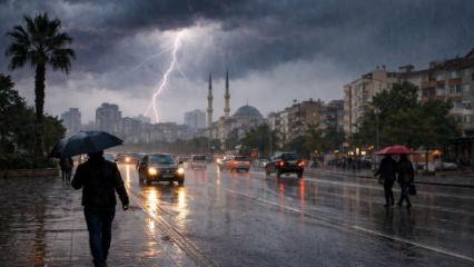 Meteoroloji'den 19 il i&ccedil;in son dakika 'sarı' kodlu sağanak uyarısı