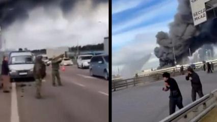 Moskova'da sivil trafiğin ortasında hava savunma f&uuml;zesi ateşlendi