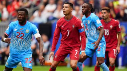 Ronaldo'lu Portekiz, Demokratik Kongo'ya diş ge&ccedil;iremedi