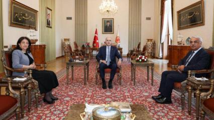 TBMM Başkanı Kurtulmuş, DEM Parti İmralı heyetini kabul etti