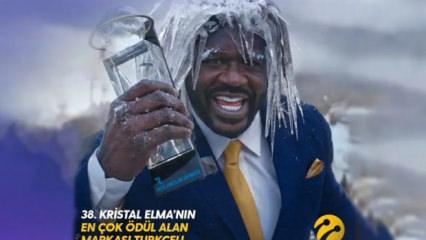 Turkcell&rsquo;in 'Shaq diye 5G' reklamına Kristal Elma&rsquo;dan 5 Kristal Elma, 2 b&uuml;y&uuml;k &ouml;d&uuml;l