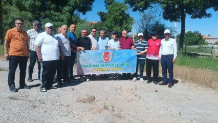 Aksaray'da gazetecilerden uyuşturucuya karışı farkındalık etkinliği 