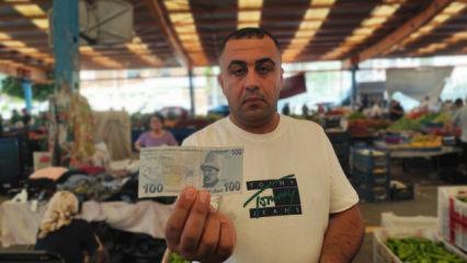 Adana'da bir garip olay! T&uuml;m pazar esnafına bu paraları dağıttı