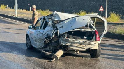 Ağrı'da zincirleme trafik kazası: 1 kişi &ouml;ld&uuml;, 4 kişi yaralandı
