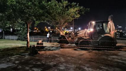 Bakırk&ouml;y'de korkutan manzara! AFAD inceleme başlattı