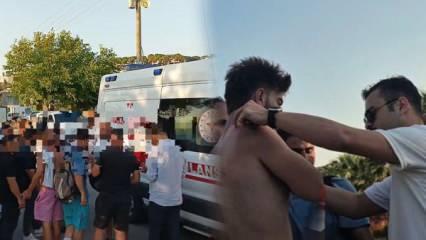 Bodrum'da market &ccedil;alışanlarıyla dizi seti g&ouml;revlileri arasında kavga &ccedil;ıktı! 1 kişi yaralandı