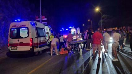 Bodrum'da taksi ile motosikletin &ccedil;arpışması sonucu 2 kişi &ouml;ld&uuml;