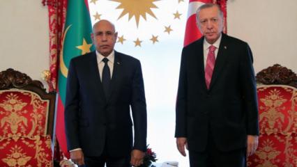 Cumhurbaşkanı Erdoğan, Moritanya lideriyle g&ouml;r&uuml;şt&uuml;