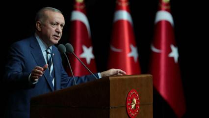 Cumhurbaşkanı Erdoğan'dan şehit ailesine başsağlığı mesajı
