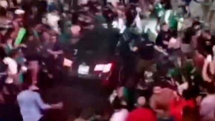 D&uuml;nya kupası kutlamasında dehşet anları! Aracıyla 17 kişiyi ezdi