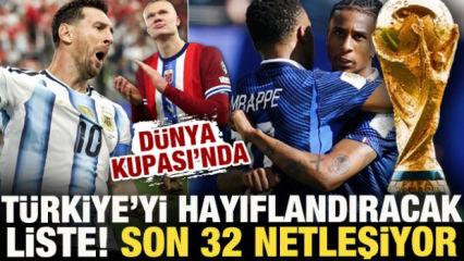 D&uuml;nya Kupası'nda T&uuml;rkiye'yi hayıflandıracak liste! Son 32 netleşiyor