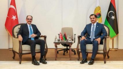 MİT Başkanı Kalın, Saddam Hafter ile Libya'da g&ouml;r&uuml;şt&uuml;