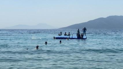 Okullar kapandı, Bodrum sahilleri doldu