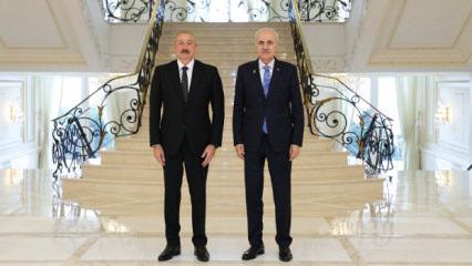 TBMM Başkanı Kurtulmuş, Aliyev tarafından kabul edildi