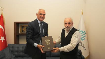 Medeniyet mirası masada: Bakan Ersoy'dan bilim tarih&ccedil;isi Fazlıoğlu'na ziyaret