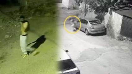 Ataşehir&rsquo;de park halindeki ara&ccedil;lara zarar veren şahıs kamerada
