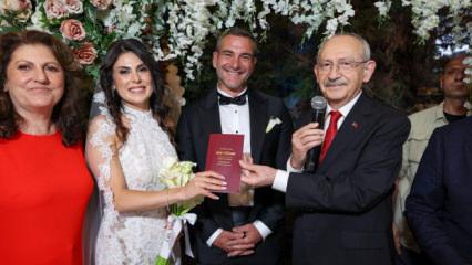 CHP lideri Kemal Kılı&ccedil;daroğlu nikah şahidi oldu
