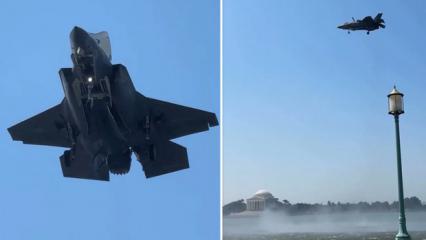F-35, Beyaz Saray'a yakın b&ouml;lgede havada bekledi