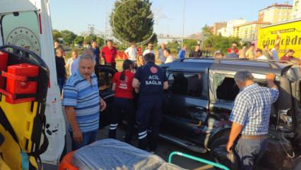 Giresun&rsquo;da trafik kazası: Yaralı var