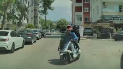 Kartal'da feci kaza: Motosiklet ile otomobil kafa kafaya &ccedil;arpıştı