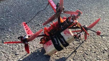 Rus b&uuml;y&uuml;kel&ccedil;i dronla hedef alındı