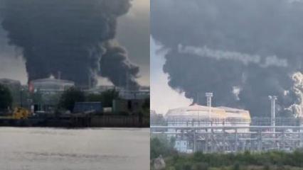 Rusya'da petrol terminali vuruldu