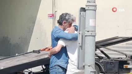 Kazaya karışan oğlunu teselli eden babanın s&ouml;zleri dikkat &ccedil;ekti 