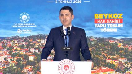 Bakan Kurum'dan Beykoz'da tapu ve konut indirimi m&uuml;jdesi