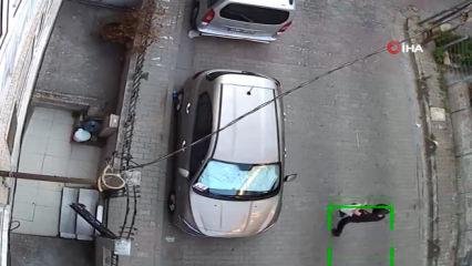 K&uuml;&ccedil;&uuml;k&ccedil;ekmece'de kasklı saldırgan kurşun yağdırıp ka&ccedil;tı!