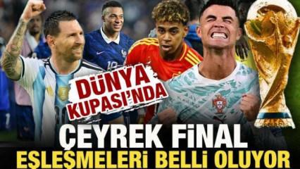 2026 D&uuml;nya Kupası'nda &ccedil;eyrek final eşleşmeleri belli oluyor!