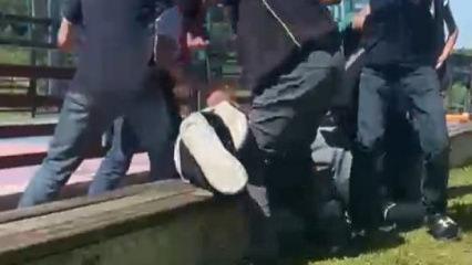 Arnavutk&ouml;y'de akran zorbalığı kamerada! 