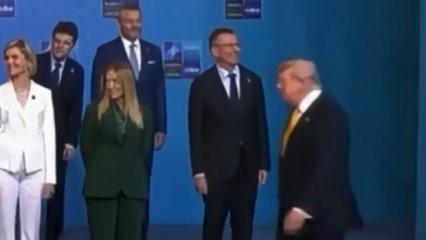 Aile fotoğrafında soğuk r&uuml;zgarlar! Meloni Trump'ı g&ouml;r&uuml;nce başını &ccedil;evirdi