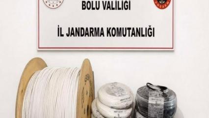 Bolu&rsquo;da JASAT&rsquo;tan ka&ccedil;amadılar: Kablo hırsızları kıskıvrak yakalandı!