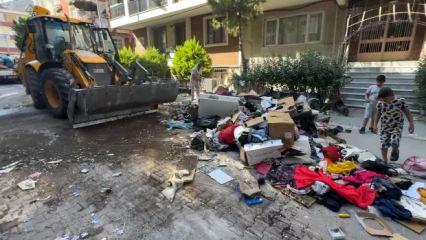 Cezaevinde olduğu i&ccedil;in 7 aydır kira &ouml;deyemedi, ev sahibi eşyaları sokağa attı