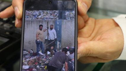 Eşinin &ccedil;&ouml;pe attığı 400 bin lirayı 15 ton atıkta aradı!