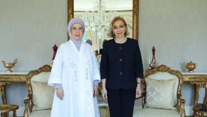 Emine Erdoğan, L&uuml;bnan Başbakanı'nın eşini İstanbul'da ağırladı