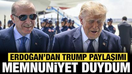 Erdoğan: Sayın Donald Trump&rsquo;ı ağırlamaktan memnuniyet duydum