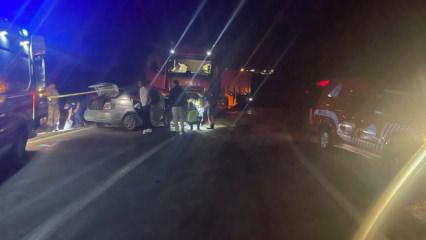 Feci kaza! Tır ile otomobil &ccedil;arpıştı! 3 kişi hayatını kaybetti