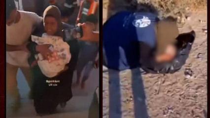 insanlığın y&uuml;z karası vahşet! Gazzeli annenin en zor anları y&uuml;kreleri yaktı