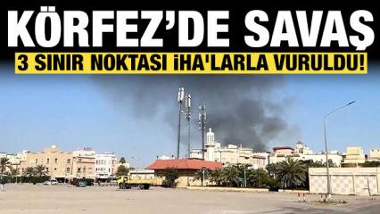 K&ouml;rfez &uuml;lkesi son dakika duyurdu: 3 sınır noktası İHA'larla vuruldu!