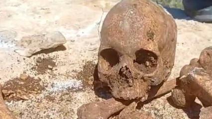 Malatya'da t&uuml;yler &uuml;rperten olay! Temel kazısı sırasında bulundu